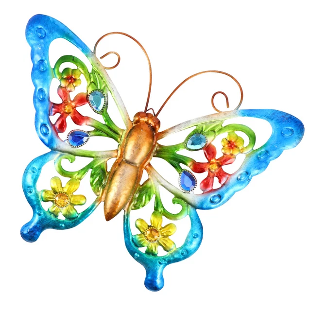 Eiserner Schmetterling Wandstatue Aus Metall Wandkunst Metallwand Modellieren