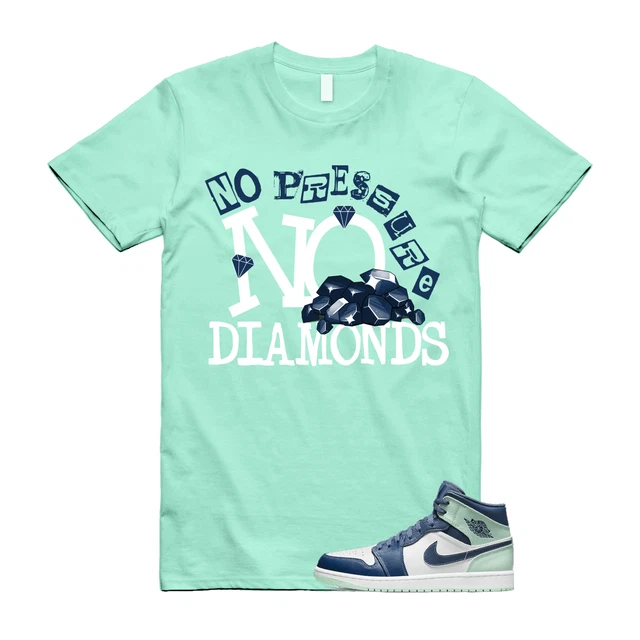Mystic Mint Foam 1 Navy Blue T Shirt Match DIAMOND