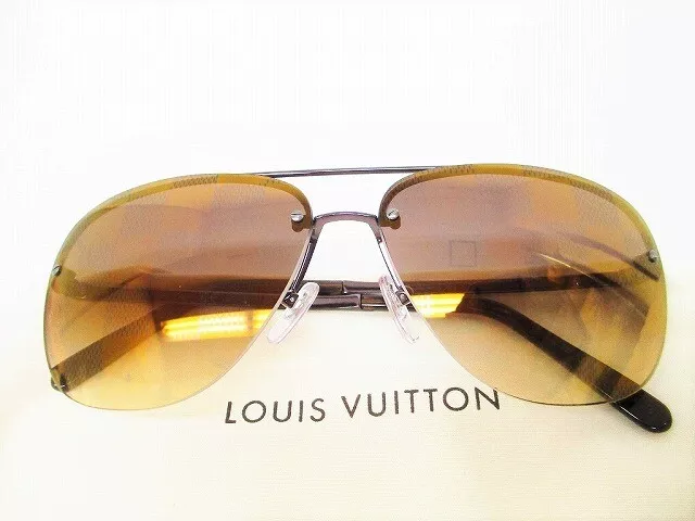LOUIS VUITTON Damier attitude sunglasses Z0259U brown acetate storage bag  used