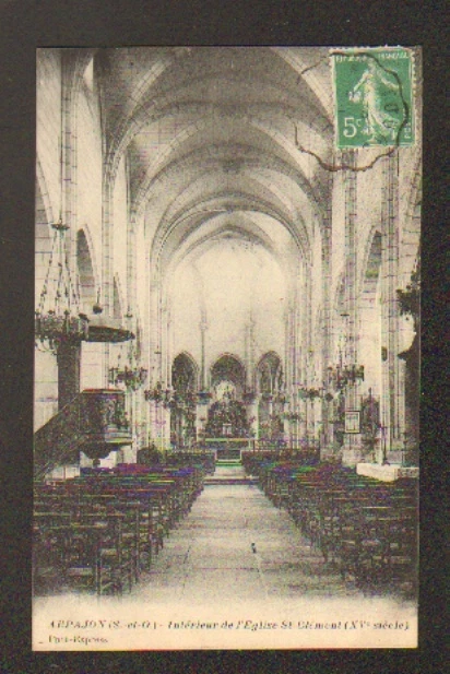Arpajon (91) Interieur De L'eglise Saint-Clement