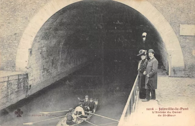 Cpa 94 Joinville Le Pont L'entre Du Canal De Saint Maur