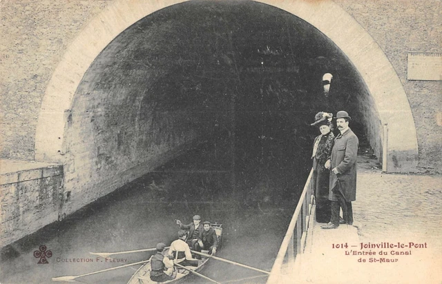 Cpa 94 Joinville Le Pont L'entree Du Canal De Saint Maur