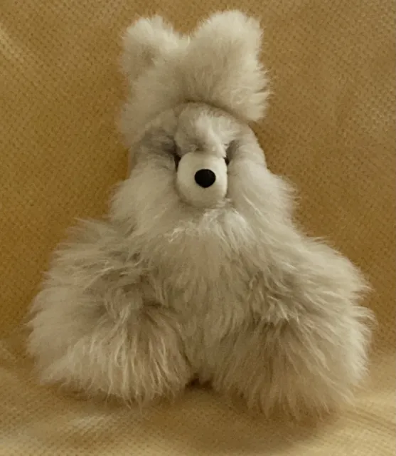 Adorable Alpaca Fur Bunny Real Fur 12"