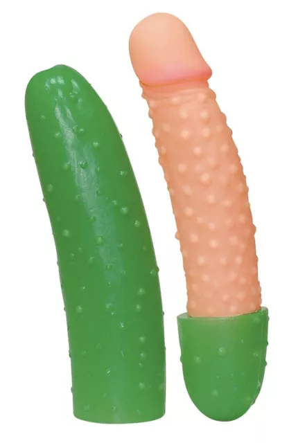 Grande Dildo Cetriolo a Forma di Pene per Stimolazione Vaginale e Scherzi Squirt