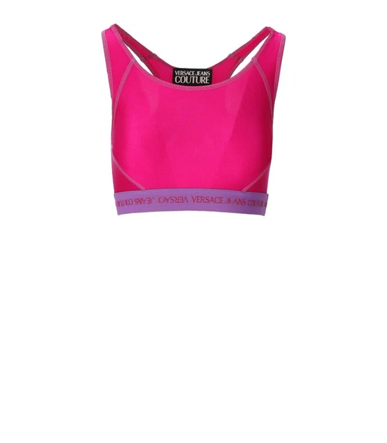 Top Shiny Fucsia Versace Jeans Couture Tops Donna Fucsia