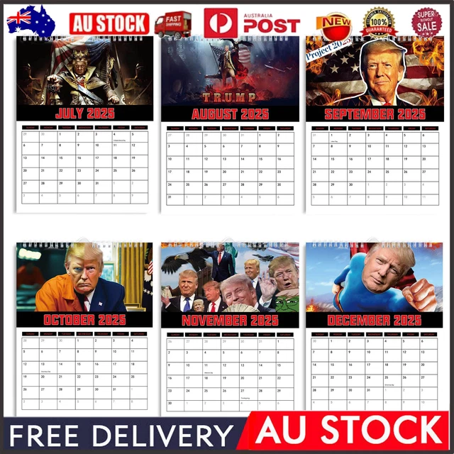 HOT THE TRUMPINATOR 2025 Wall Calendar, Tough Guy Trump Hanging ...