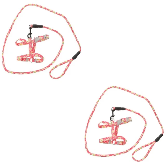2 piezas Escape Proof Cat Gabeless cómoda mascota - cuerda de lino ajustable