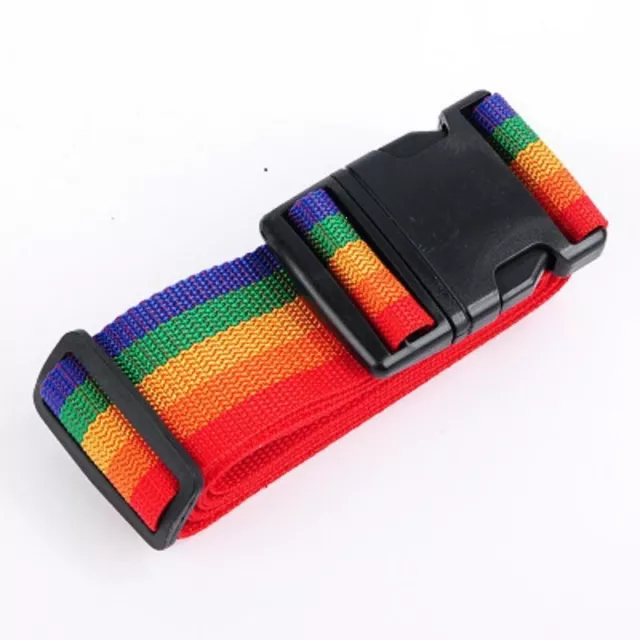 Cross Belt Luggage Strap Adjustable  Packing Travel Suitcase Nylon Lock Buckle S