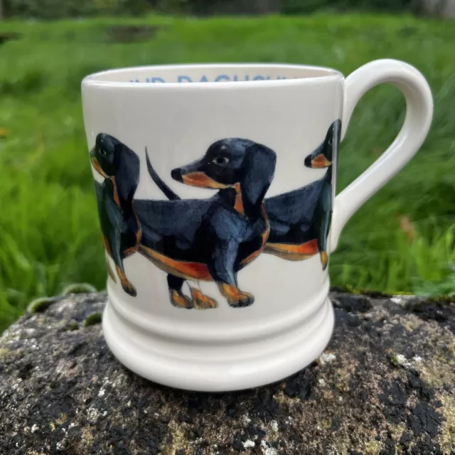 Emma Bridgewater Dachshund Dog Half Pint Mug - Brand New 1st