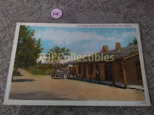 PBMC Train or Station Postcard Railroad RR OLD PIGEON RANCH OLD SANTA FE TRAIL