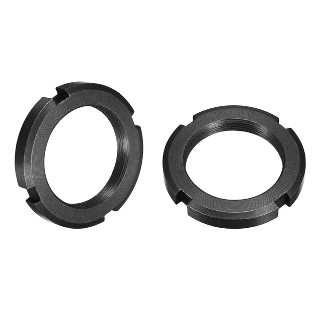 M52x1.5mm Fissaggio Quattro Fessure Scanalato Rotondo Dado, 2Pz