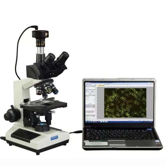 OMAX 40X-2500X Darkfield Trinocular Biological LED Microscope+5MP Digital Camera