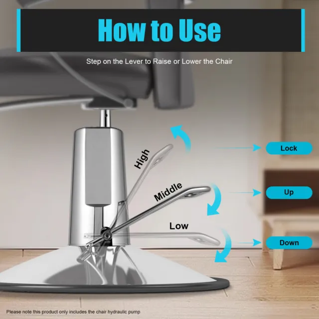 Friseurstuhl Hydraulikpumpe Barber/Salon Stuhl Pumpe 4 Schraube Einstellbare DHL