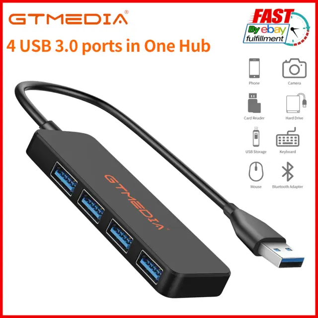 4 in 1 Multiport USB 3.0 Hub Adapter 5Gbps for PC Keyboard MacBook