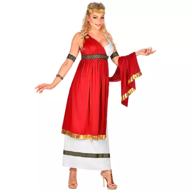 Costume Vestito Abito Travestimento Carnevale Cosplay Adulto Imperatrice Romana