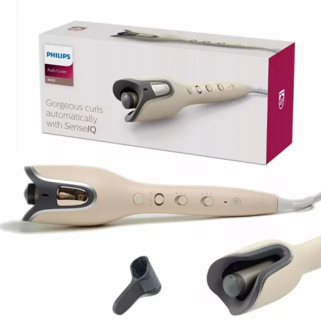 Philips BHB887 SenseIQ Auto Curler Glamorous Curls in Seconds Automatically Smar