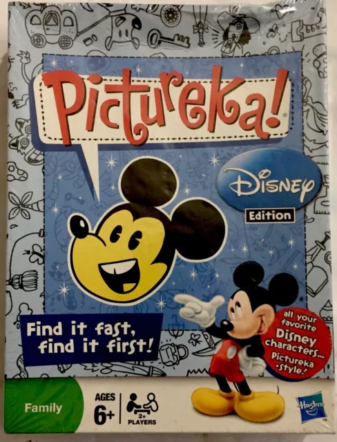 Pictureka Disney Edition 2009 Hasbro Parker Brothers Family Game Sealed NIB