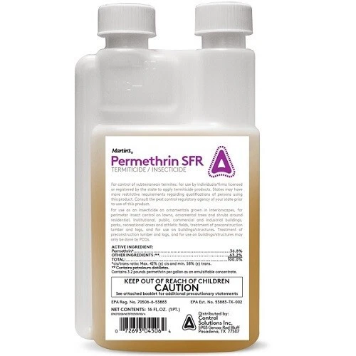 16 oz Permethrin 36.8% SFR Pest Control Insecticide Flea Tick NO Shipping to NY