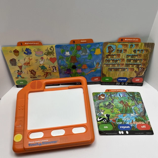 当時物 1989年 Texas Instruments ディズニー タッチ絵本 Touch