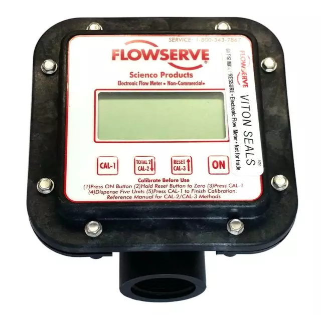 SEM-10FT Flowserve Scienco Fixed Mount Electronic Flow Meter 1" Connections