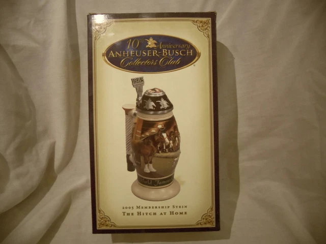 Anheuser-Busch Membership Stein Mug  2005 The Hitch At Home 10th Anniversary