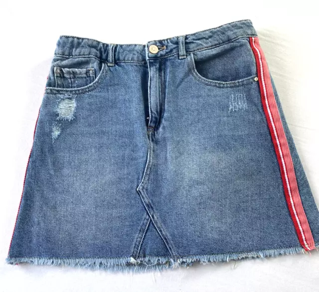 Gonna jeans deals bianca zara