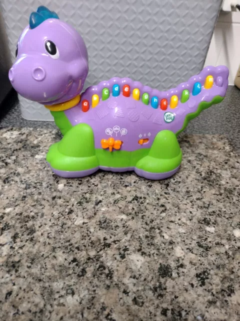 Leap Frog Lettersaurus Dino Interactive Toy Purple Learning ABC Educational