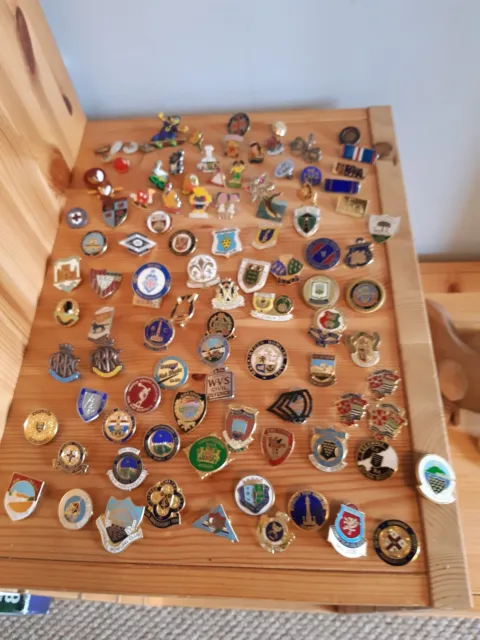 Enamel badge collection. Mainly bowling job lot