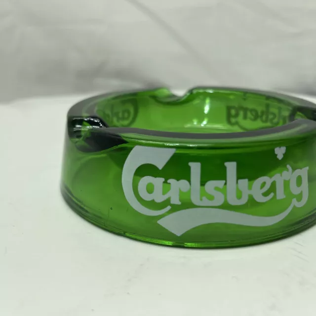 Carlsberg Germany Brewery Glass Ashtray. Beer bar 3