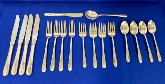 18pc International STERLING SILVER Blossom Time  4 Basic 4 pc settings + 2 misc