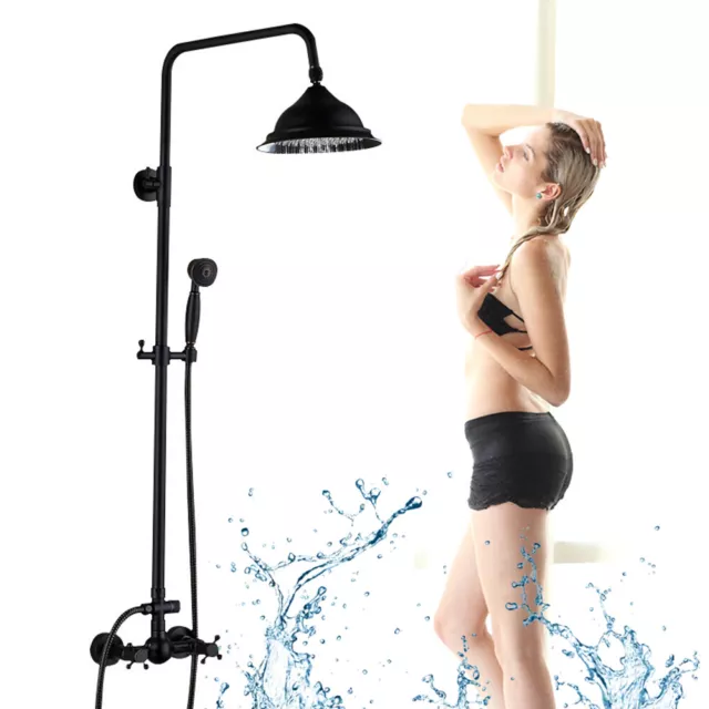 Panel de ducha antiguo columna de ducha juego ducha de lluvia juego de ducha con ducha de mano 80-120 cm