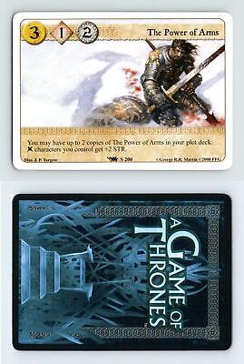 The Power Of Arms #S 200 A Game Of Thrones 2008 LCG Card