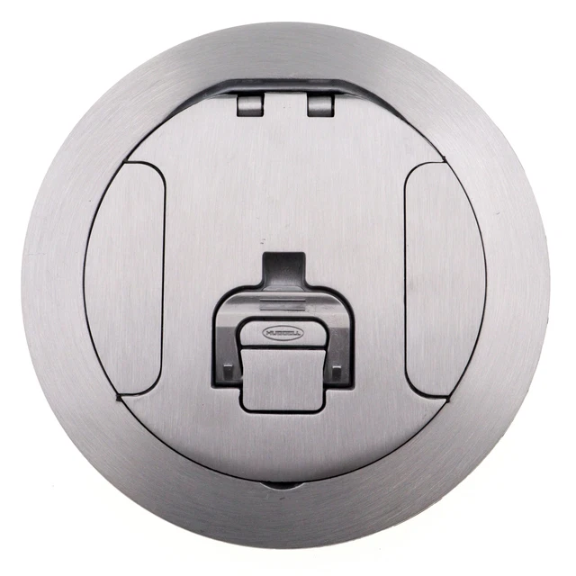 Hubbell S1R6Ptdehalu Systemone Assembled Poke-Through, 6-Inch, Brushed Aluminum