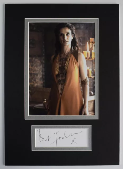 Indira Varma Signed Autograph A4 photo display TV Game of Thrones GOT AFTAL COA