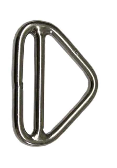 5MM x 45MM Stainless Steel Double Bar Triangular Ring