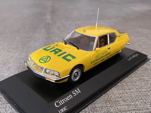 Minichamps 1/43 - Citroën SM Ambassadeur Jean Sauvagnargues - Collection Miniature Métal