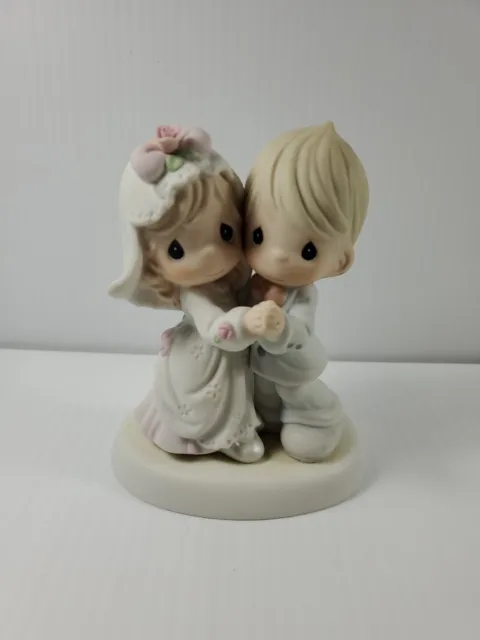 Precious Moments Bride & Groom Dancing Couple 2004 Can I HAVE this DANCE 5.25x4"