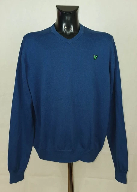Maglione Da Uomo Lyle E Scott Club Cotone Taglia Xl-Xxl (Etichetta Xl) Vgc #/[