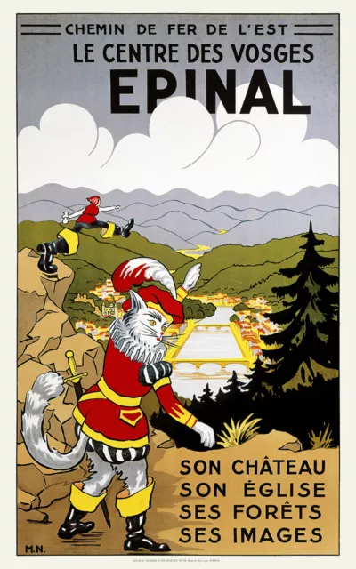 Affiche chemin de fer Est - Épinal