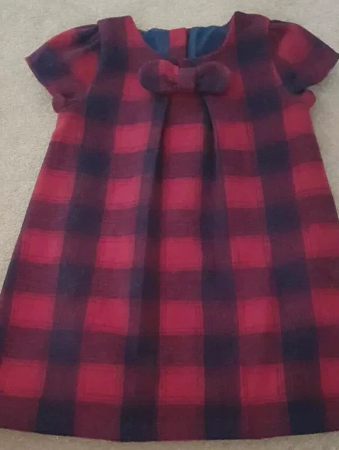 Abito bambini taglia 18 24 mesi motivo tartan rosso cura della madre
