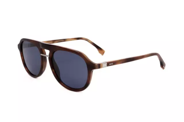 Occhiali da Sole Hugo Boss BOSS 1435/S 6C5 BROWN HORN RUTHENIUM 54/17/145 Uomo