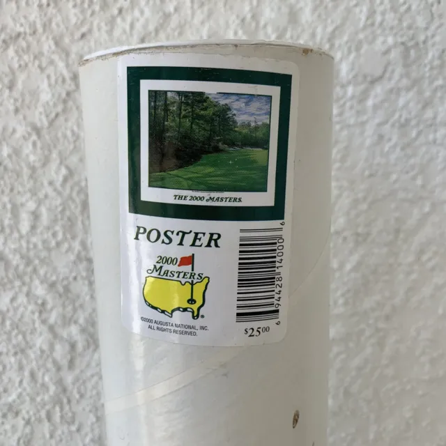2000 Masters The 13th Hole 30x25 Commemorative Poster New With Tube