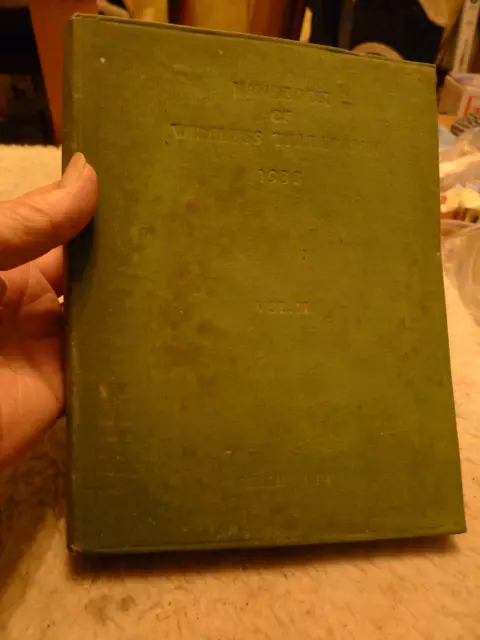 1938 Admiralty Handbook Of Wireless Telegraphy.. Volumn 2.. Hardback Book..