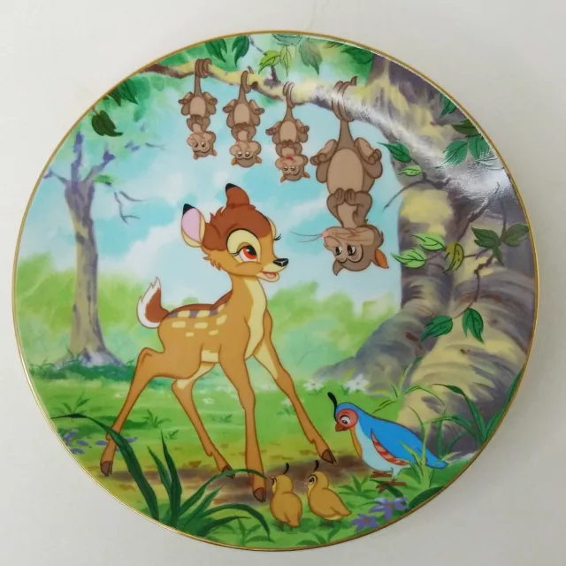 Disney Collection First Edition Bambi Plate “Bambi's Woodland Friends”