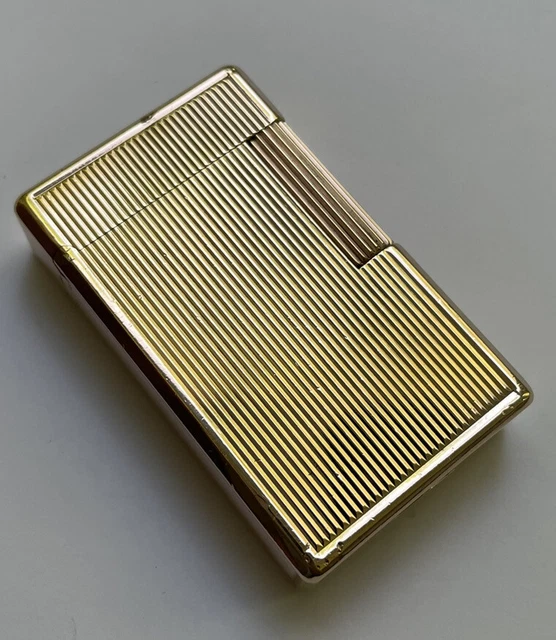 St Dupont Gold ‘Lined’ Ligne 1 (LARGE) Lighter - Fully Overhauled