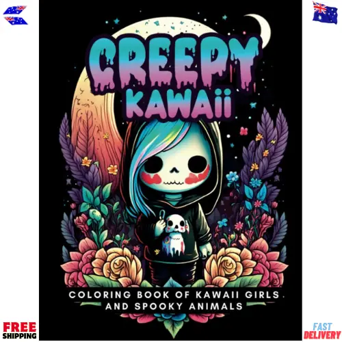 Anime Coloring Book: Creepy Kawaii: Manga Art & Anime Enthusiasts Stress  Relief
