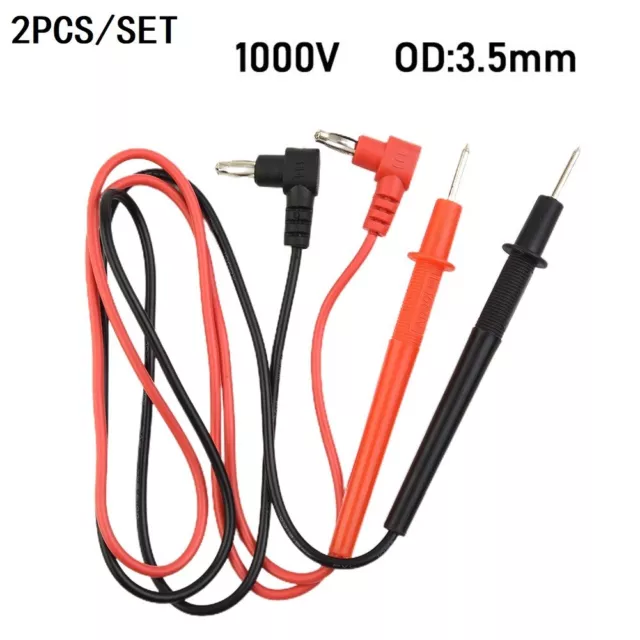 Multimeter Pen Probe Soft Rod Terminat Test Voltmeter Wire 2PCS/1SET Cable