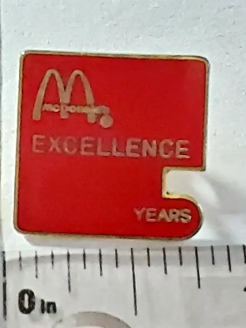 McDonald's 5 YEARS EXCELLENCE Lapel Pin  (041123)