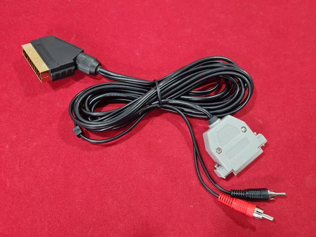 AMIGA GOLD RGB Scart TV Cable Lead with Genuine DB23 for A500, A600
