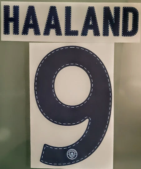 Maillot de pré-match édition joueur Manchester City 2023-24 #9 (Haaland) - Comme neuf - (XL